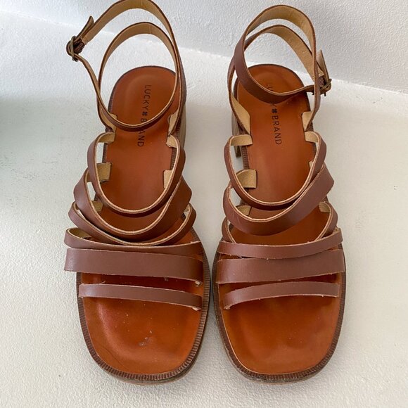 Lucky Brand - Fiorella Strappy Block Heel Sandals - Picture 5 of 12